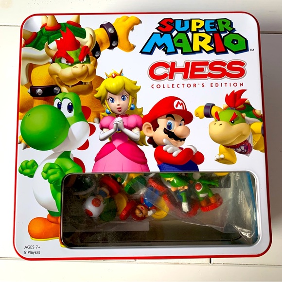 Nintendo Other - USAopoly Nintendo Super Mario Chess Collectors Edition Board Game Luigi Bowser